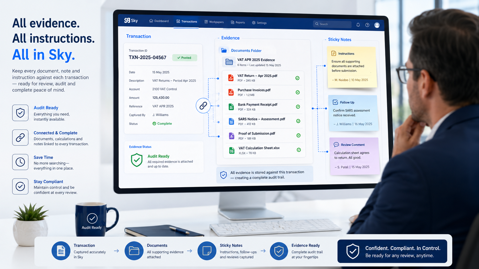 Sky Sec document and transaction audit-trail view